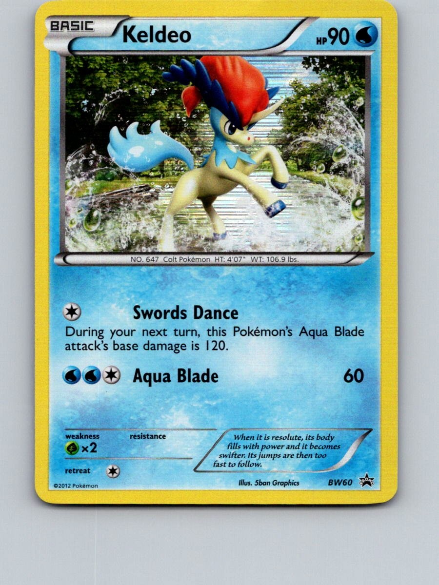 Keldeo BW60 Promo Black And White Promo Pokemon Near Mint