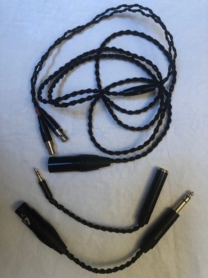 Audeze LCD Headphone XLR Balanced Cable with 6.3 mm and 4.4 mm adapters