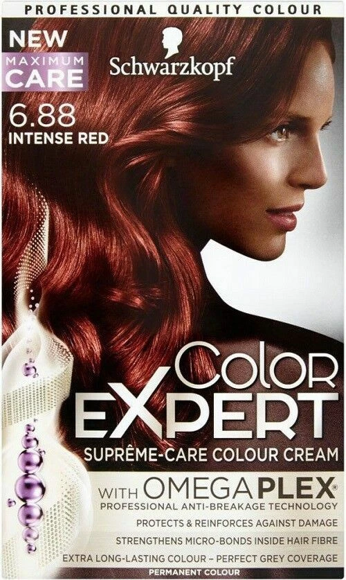 SCHWARZKOPF COLOR EXPERT OMEGA PLEX PERMANENT HAIR COLOUR 6.88