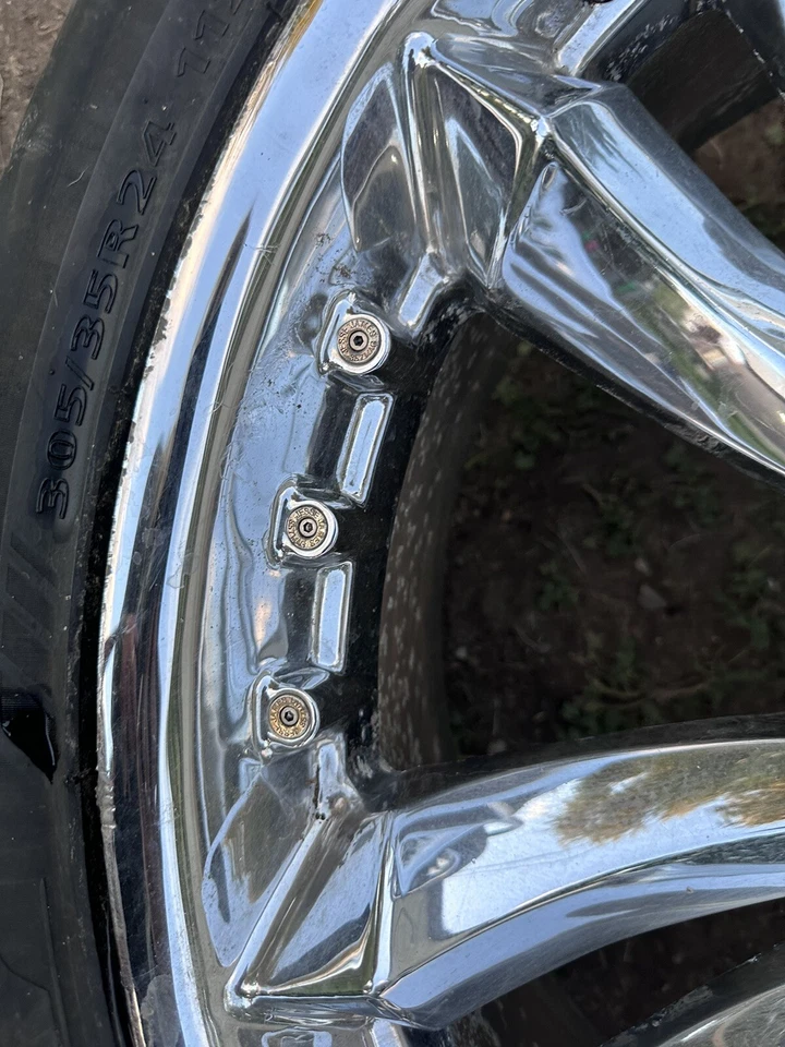 24” Jesse James 357 Chrome Rims  - Image 3 of 4
