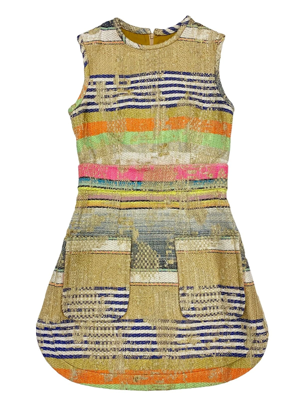 Vestido Multicolor de Lino para Mujer