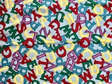 Daisy Kingdom Alphabet Fabric 28 Inches long