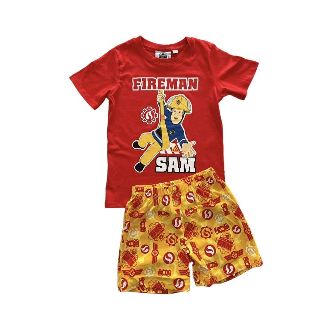 Pigiama lungo - 2 pezzi - ROSSO - 22.00