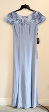 Adrianna Papell Knit Crepe Embelishes Gown Sz 6 Formal Wedding Cocktail Evening 