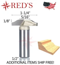 Tideway Carbide Pro LC18292008 1-1/4 OGEE RAISED PANEL 1/2" shank router bit