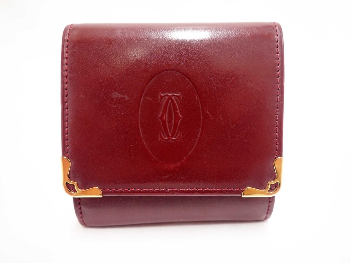 CARTIER Must Coin Wallet Purse Bifold