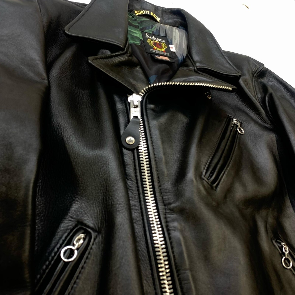 Stussy Leather Double Rider Jacket Black Size 38 used