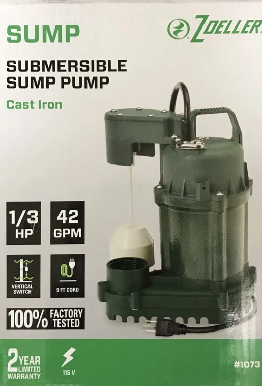 Zoeller 1/2 HP Submersible Sewage Pump 12630001 Cash, 44 OFF