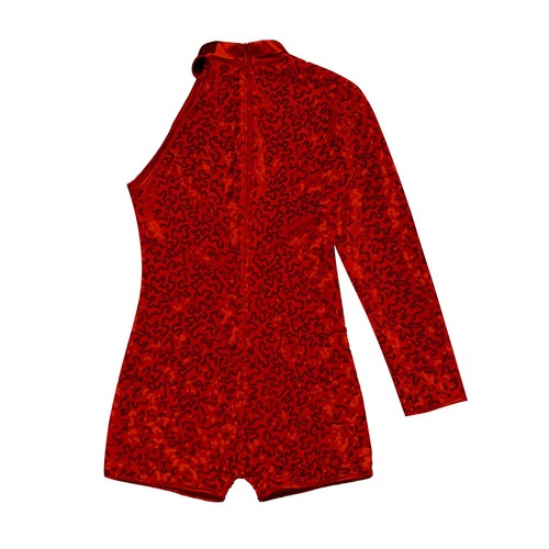 Mädchen Glitzer Pailletten Stehkragen Ballett Tanz Turnanzug Gymnastik Unitard Biketard - Bild 36 von 53