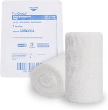 Sterile Gauze Rolls, 4.5  x 4.1 Yards, 100 Cotton Dressing, Sterile, 60 Rolls