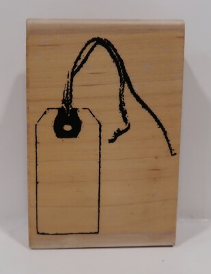 2000 Stampington & Co. Rubber Stamp, C8205 Tag Design, Sales