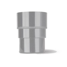 Polypipe RY163G 68mm Round Downpipe to 63mm Downpipe Running Outlet Adaptor Grey