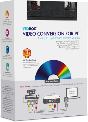 All-in-One USB Video Converter for VHS to DVD - Windows 10 & 11 Compatible - Picture 4 of 6
