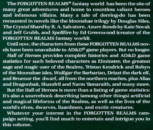 FR7 SALA DEGLI EROI EXC+! Modulo Dungeons Dragons 9252 D&D TSR Forgotten Realms - Foto 2 di 3