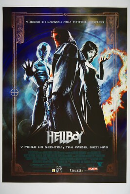 HELLBOY 23x33 Original NM Czech movie poster 2004 RON PERLMAN GUILLERMO DEL TORO