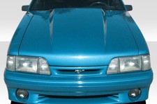 For 1987-1993 Mustang Duraflex 4 Inch Cowl Hood - 1 Piece