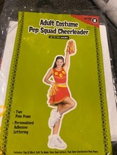 Halloween- Cheerleader Costume- Size Adult M  8-14 Personalize It
