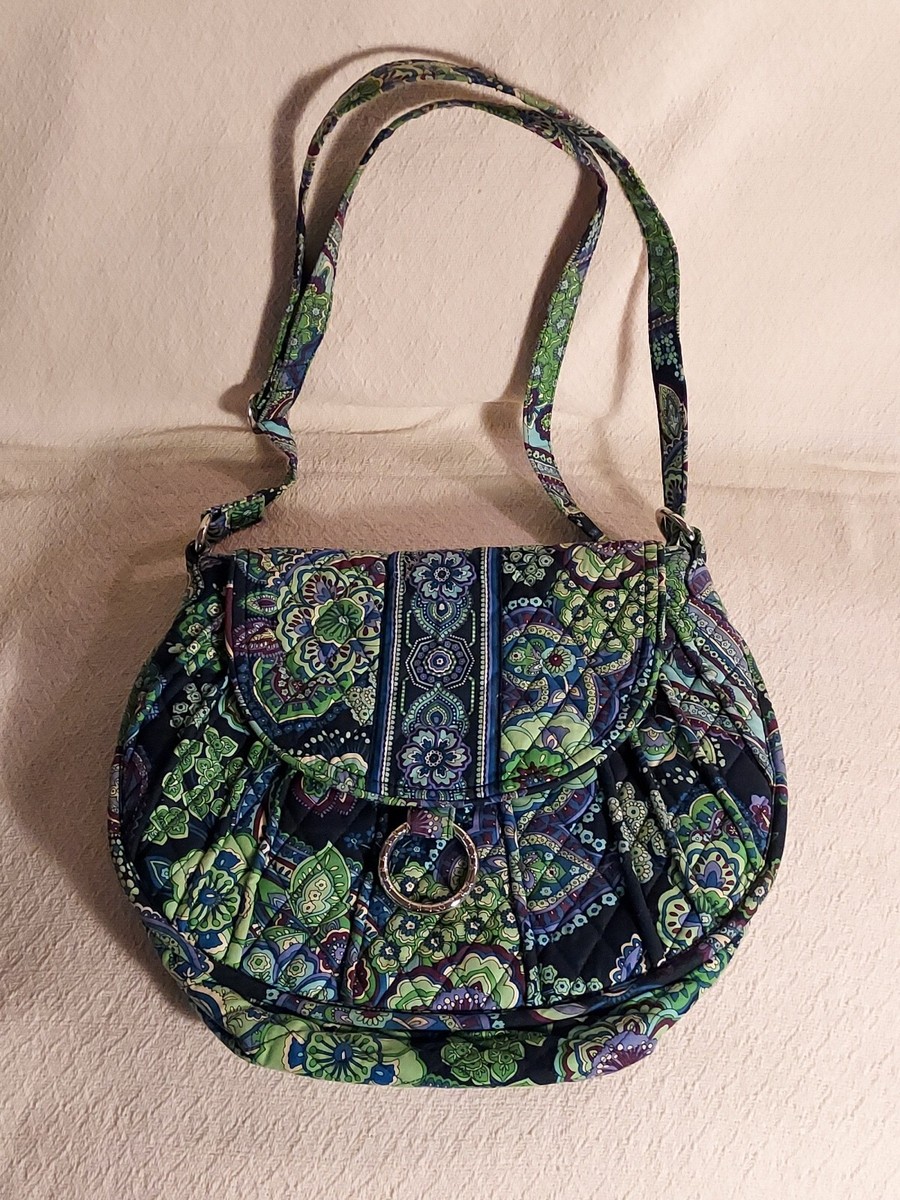 Vera Bradley Messenger Bag Blue Rhapsody Crossbody Shoulder Tote