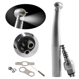 Dental LED E-generator Handpiece High Speed fit KAV / 4 Hole Coupler Swivel nes