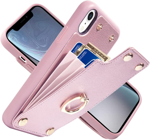 Iphone Xr Case Wallet Lameeku Wallet For Xr Kickstand Rose Gold Ebay