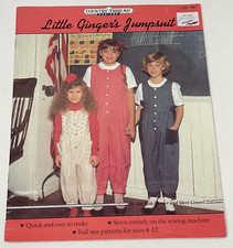 1980's Little Ginger's Jumpsuit Country Thread Designs Patterns