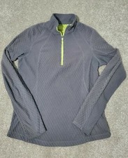 Tek Gear Women's Size Small 1/4 Zip Fleece Long Sleeve Pullover Gray