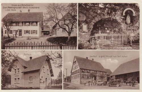 Gruss aus Wolketsweiler Horgenzell AK 1934 Gasthof Baden-Württemberg 2507015