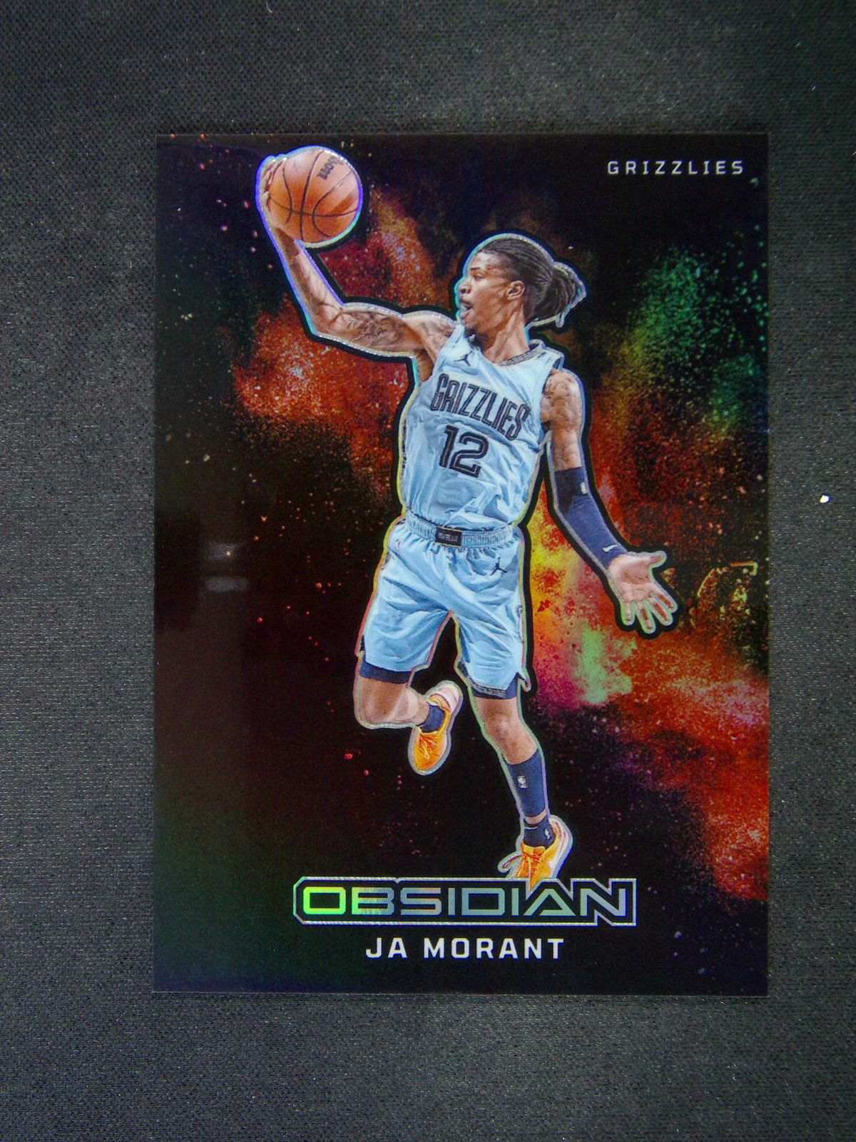 2023-24 Panini Obsidian Ja Morant #14 Black Color Blast Case Hit SSP
