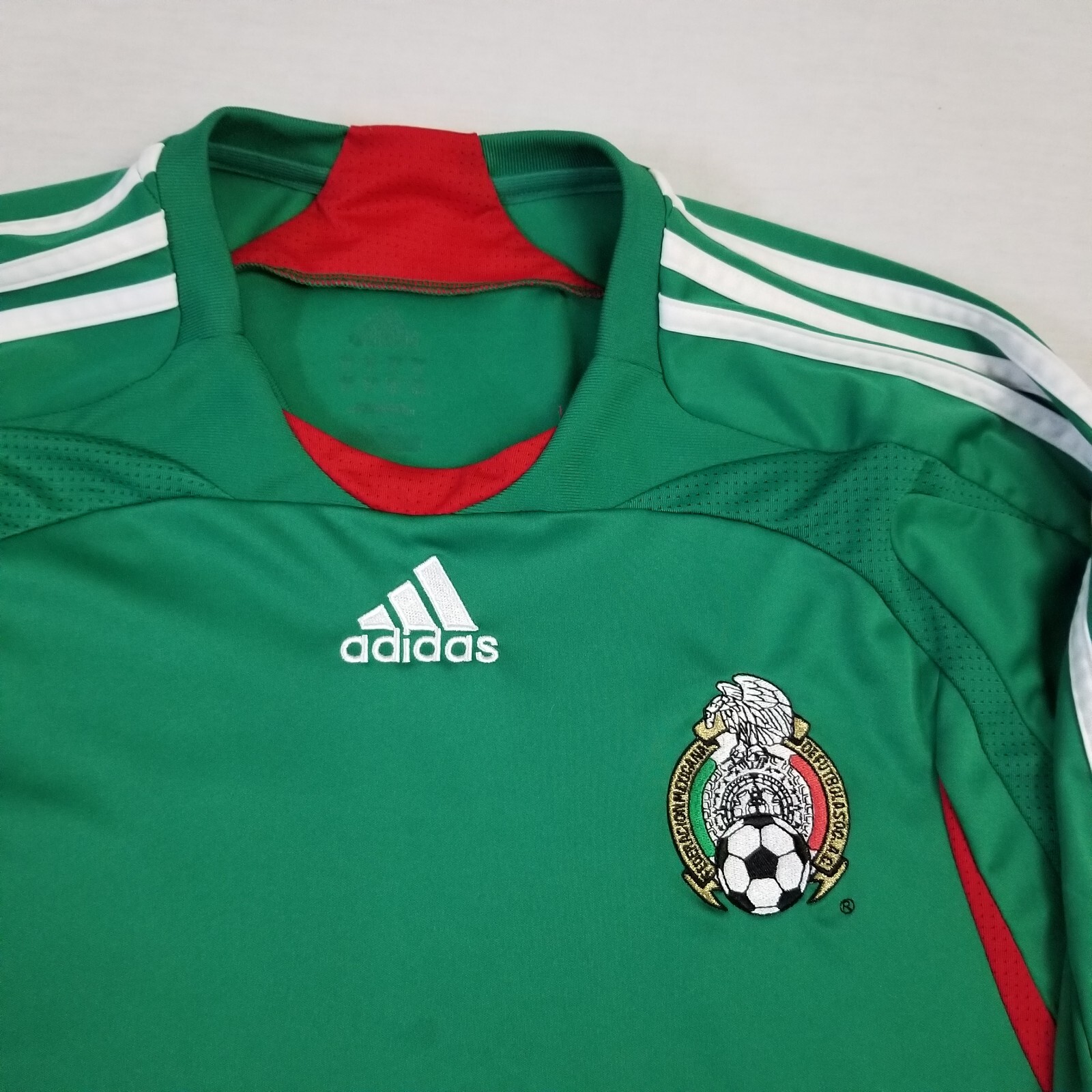 Adidas Mexico National Team Jersey Green Home 2007 2008 Soccer VTG Mens