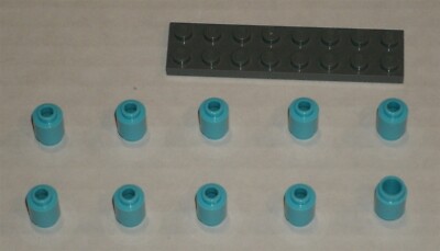 LEGO NEW 1x1 Medium Azure Round Brick (10x) 4620909 Brick 3062 | eBay