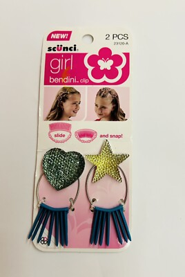 Scunci Leather Stud Clips Scunci Mini Metal Rhinestone Flower Claw/Jaw Clips Rose Gold  main image 2