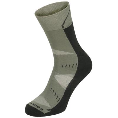 Trekkingsocken, ''Arber'', gepolsterte Sohle olive - 42-44 Wandern GEocaching