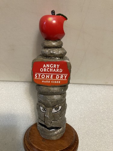 ANGRY ORCHARD STONE DRY PETRIFIED TREE AND ROCKS cider tap handle. NEW YORK - Picture 5 of 19
