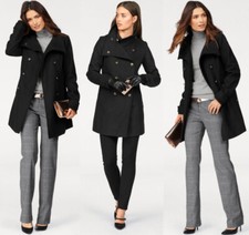 NEU NAVY DUNKELBLAU UNIFORM CABANJACKE 10% WOLLE GR 36 BRUNO BANANI 130€ *625132