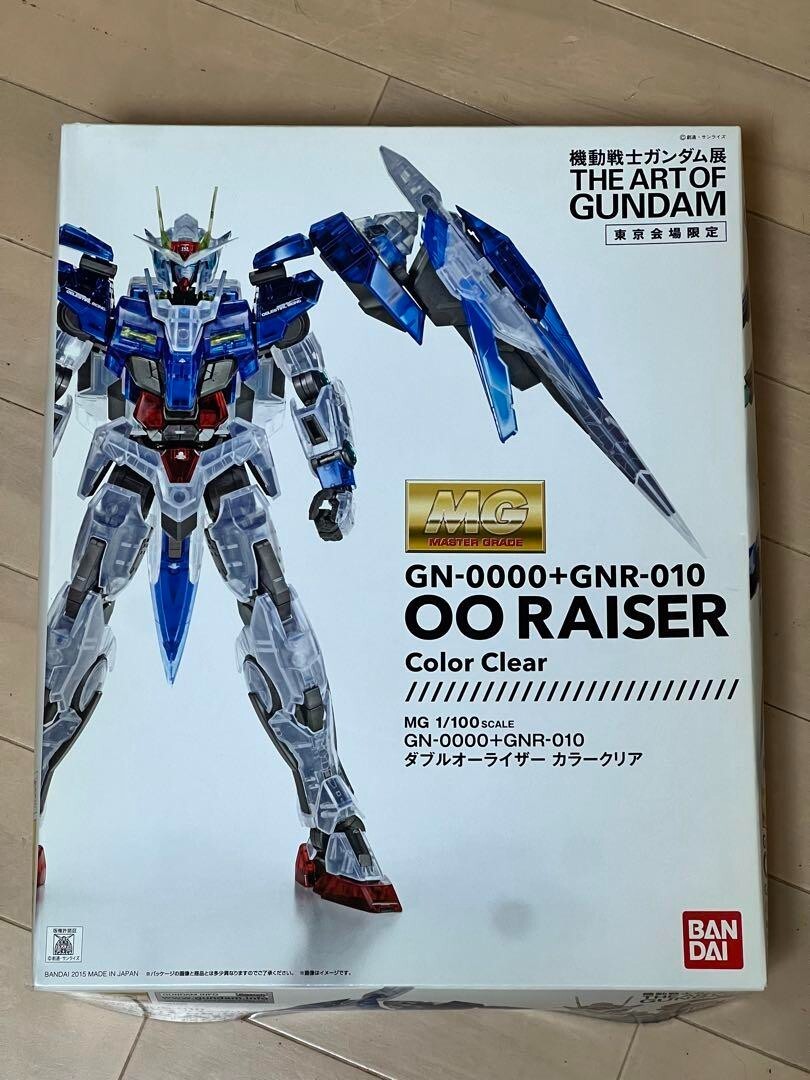 Bandai 1/100 MG GN-0000+GNR-010 00 Raiser Color Clear Gundam