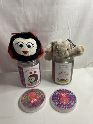 Scentsy Buddy Plush Lot OF 2 Bailey The Bunny Clip & Bitty Buddy Love Bug