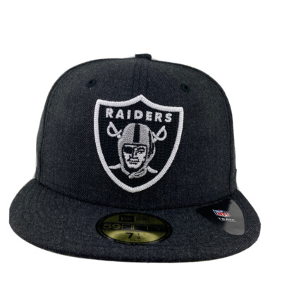 New Era Las Vegas Raiders Heather black NFL 59fifty fitted cap hat