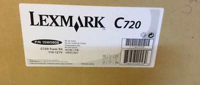 LEXMARK C-720 FUSER C720 KIT (OEM) w/ CLEANING ROLLER PN  15W0905 & 15W0906 OIL