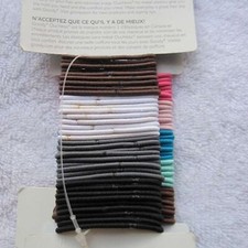 36 Goody Ouchless Small Diameter Size Skinny Thin No Metal Elastic Hair Bands