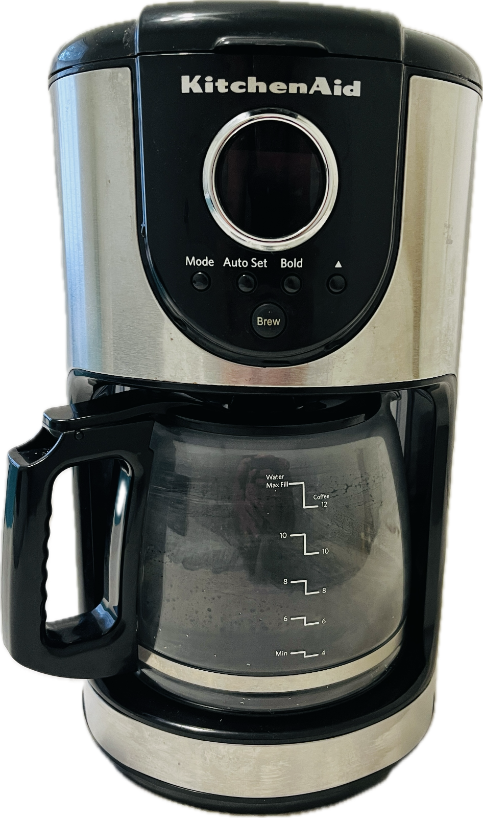 KitchenAid Model KCM111OB 12 CUP Programmable Coffee Maker Carafe
