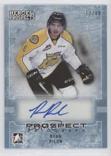 2014-15 ITG Heroes and Prospects Prospect Auto Blue /80 Ryan Pilon #80 Auto