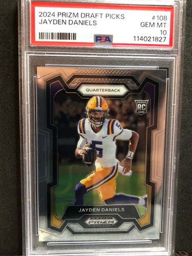 2024 Panini Prizm Draft Picks - Jayden Daniels #108 (RC) PSA 10