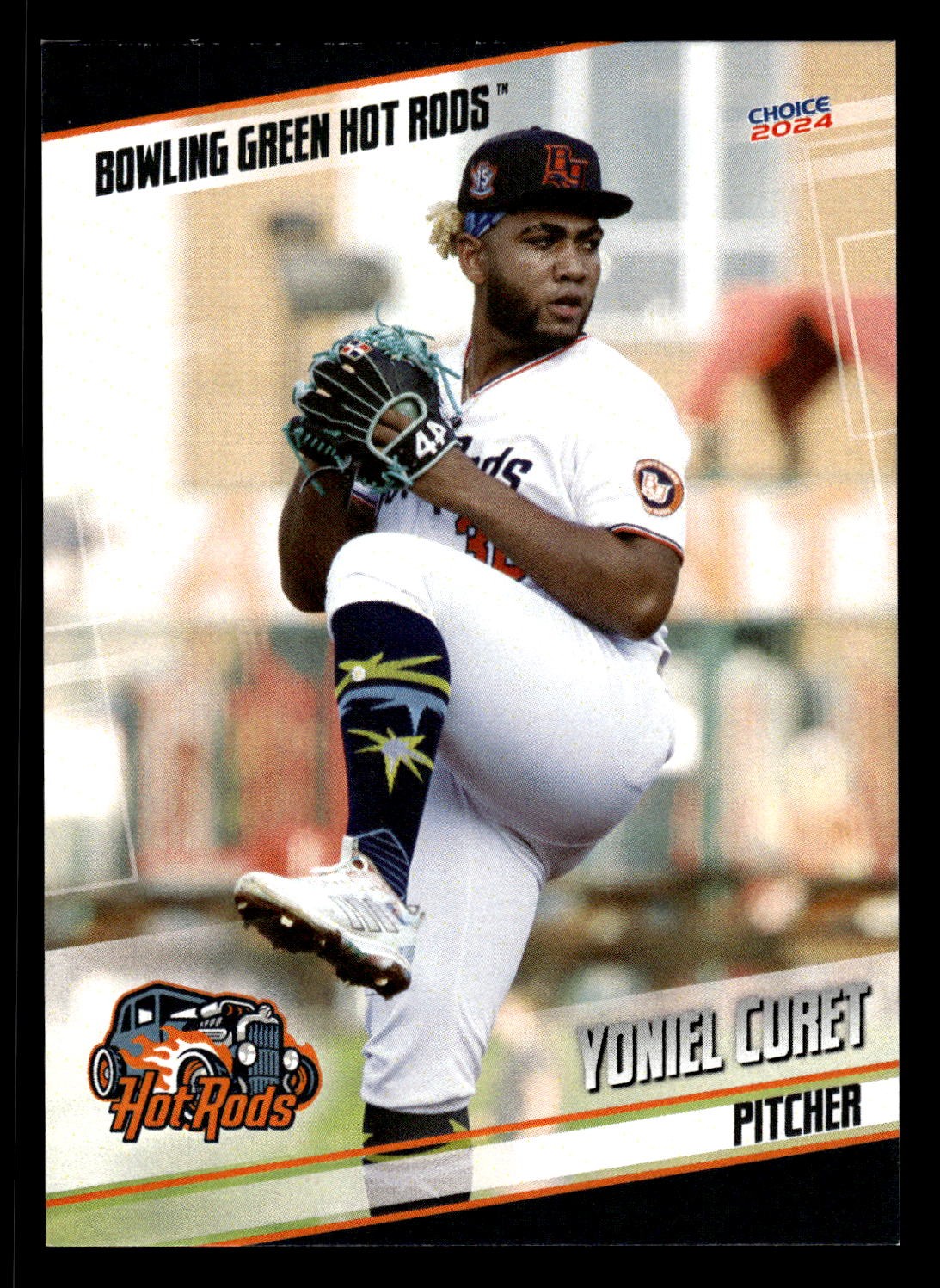 Yoniel Curet 2024 Choice Bowling Green Hot Rods #04 Bowling Green Hot Rods