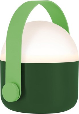 REMEMBER Leuchte Ole green, H 15 cm, Ø 13.4 cm, Kunststoff/Metall   Moderne De