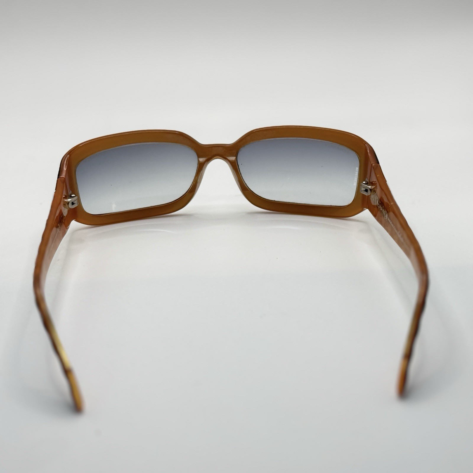 Authentic CHANEL Quilted Stud Rectangular Sunglas… - image 7