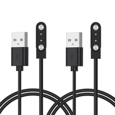 2Pack for Gloryfit Smart Watch Charger Cable, 3.3FT Magnetic USB Charging...