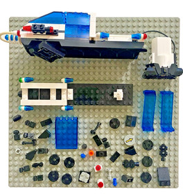 LEGO Legoland 6990 Futuron Space System Monorail Set Parts Original 5 Figures