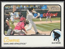 2022 Topps Heritage Jed Lowrie Oakland Athletics #8