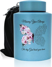 Up to 60 Lbs Small Cremation Urns for Part of Adult Male Female Ashes, Decorativ