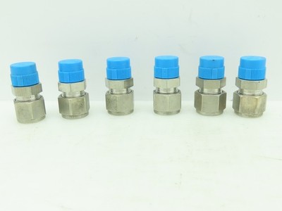 Hy-Lok Stainless Male Connector Compression Fitting 1/2'' Tube 3/8'' NPT LOT OF 6